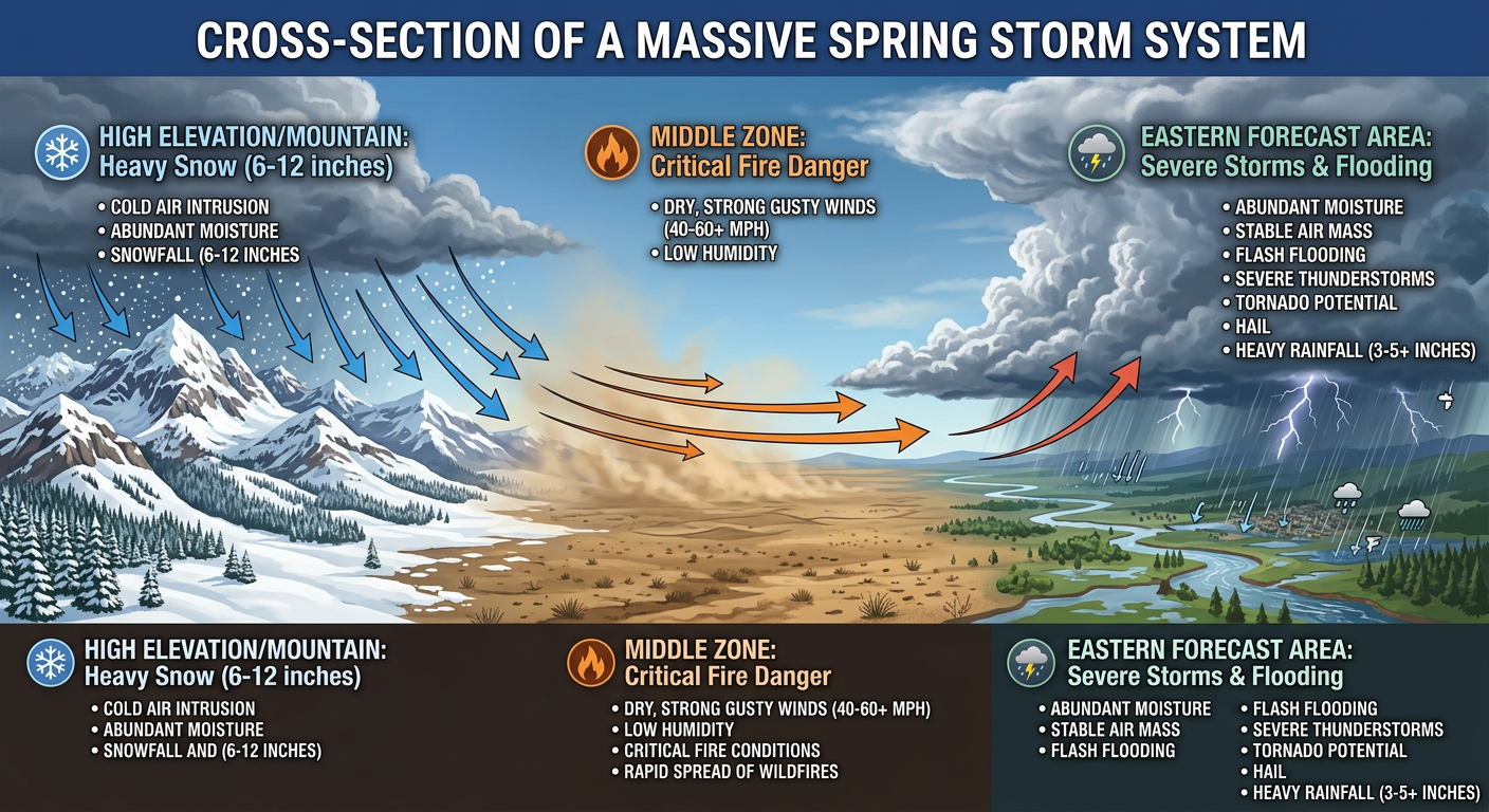 Weather Systems Examples Severe Weather Outbreak: Tornadoes, Flooding, and Snow Update | Ryan ...