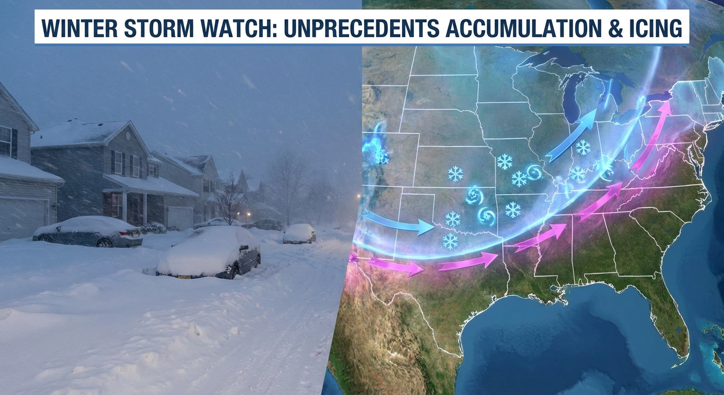 Arctic Outbreak Continues: Lake Effect Snow & Southern Ice Risk | Ryan ...